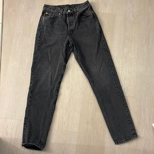 Levis Jeans, Size: 27, Black Denim